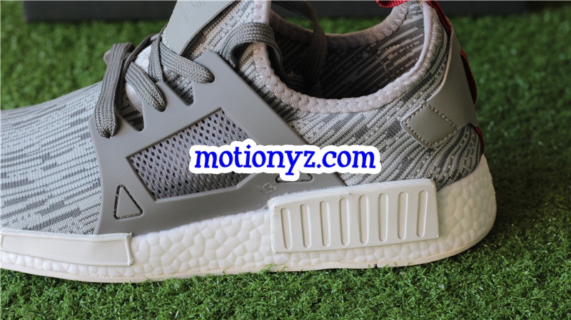 Adidas NMD XR1 Primeknit Grey Red Wine